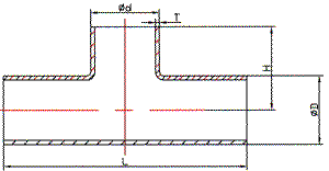 3A-7W WELD LONG EQUAL TEE 